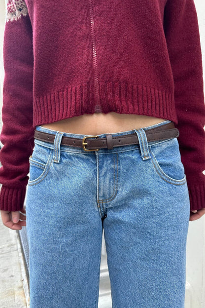 Brandy Melville Faux Leather Buckle Belt