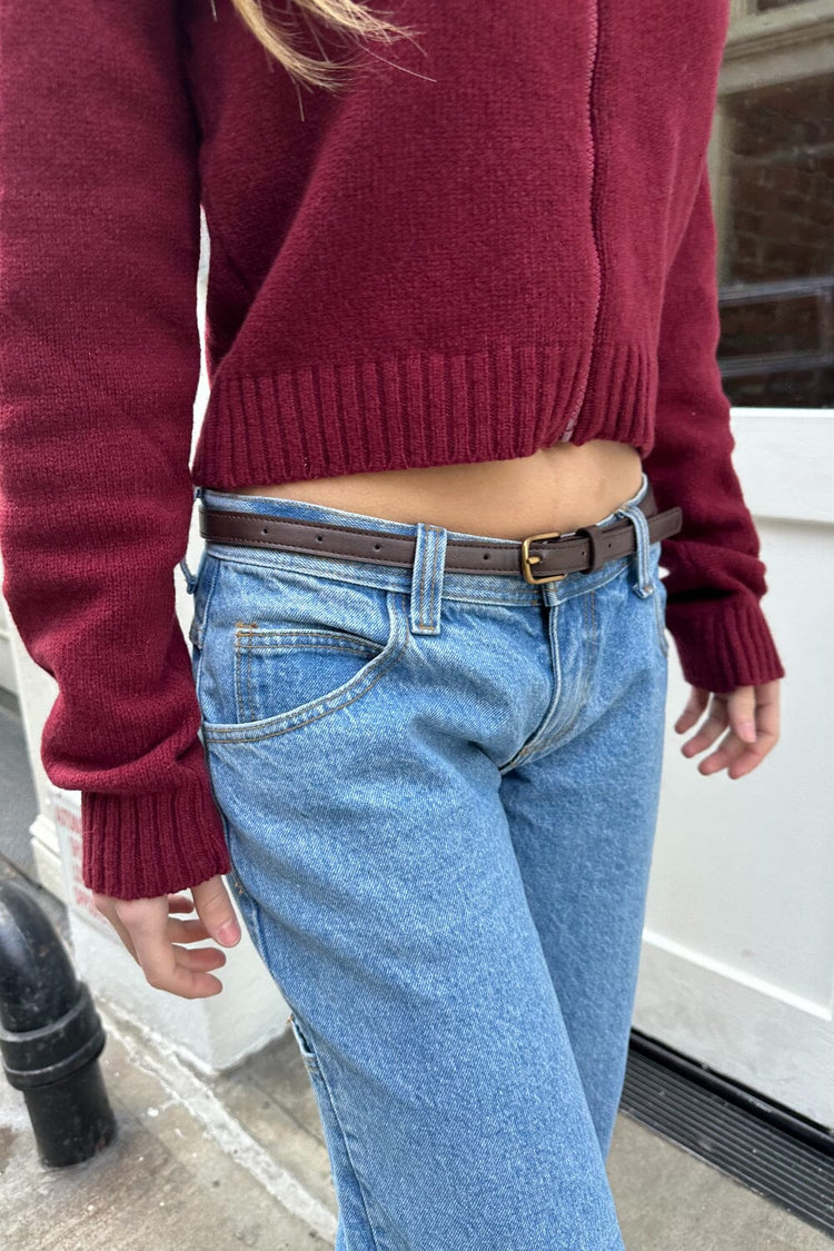Brandy Melville Faux Leather Buckle Belt