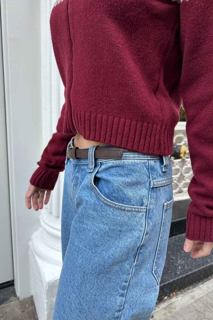 Brandy Melville Faux Leather Buckle Belt