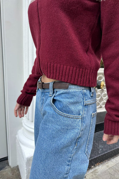 Brandy Melville Faux Leather Buckle Belt