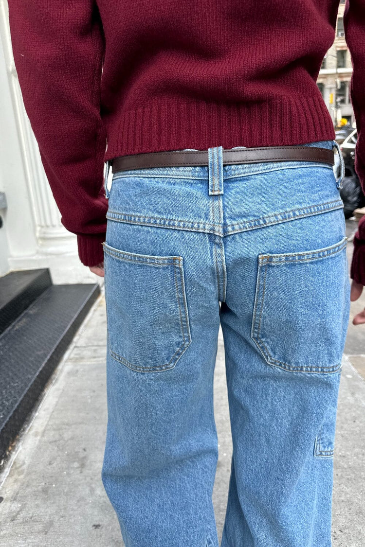 Brandy Melville Faux Leather Buckle Belt