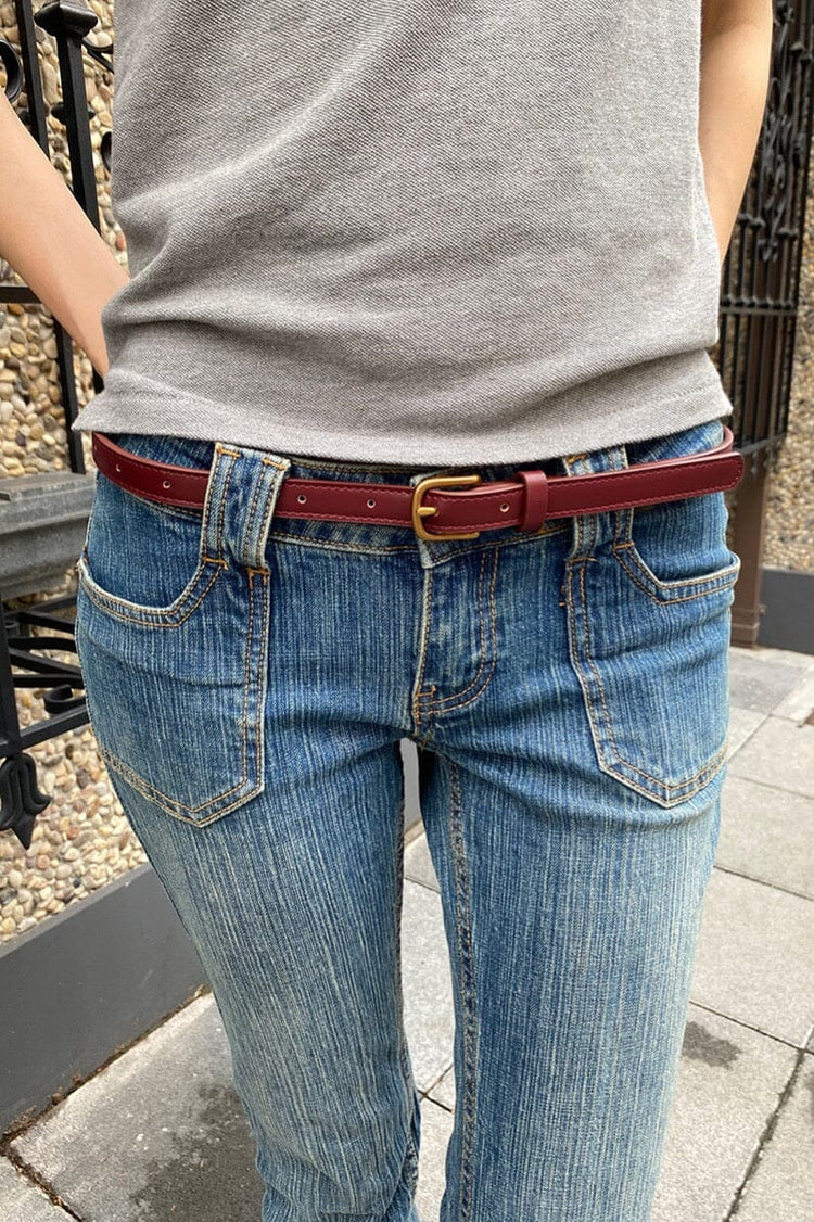 Brandy Melville Faux Leather Buckle Belt