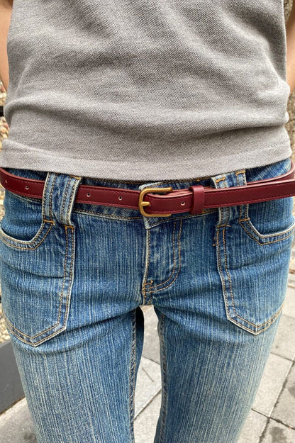 Brandy Melville Faux Leather Buckle Belt