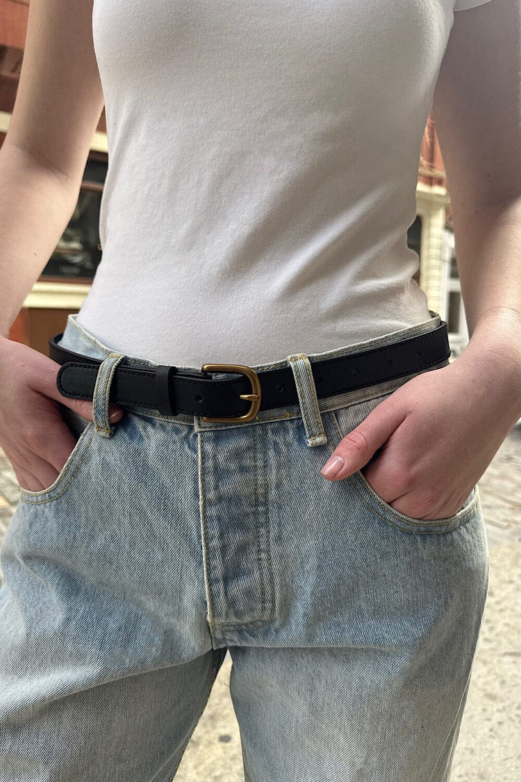 Brandy Melville Faux Leather Buckle Belt