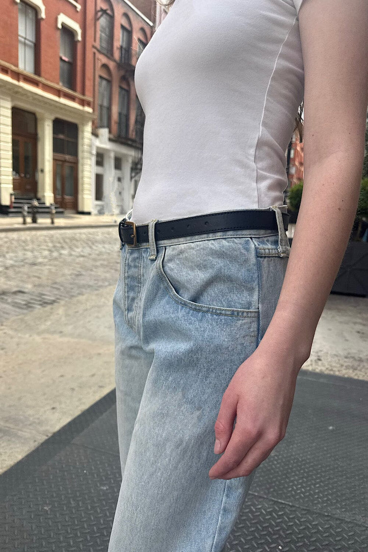 Brandy Melville Faux Leather Buckle Belt