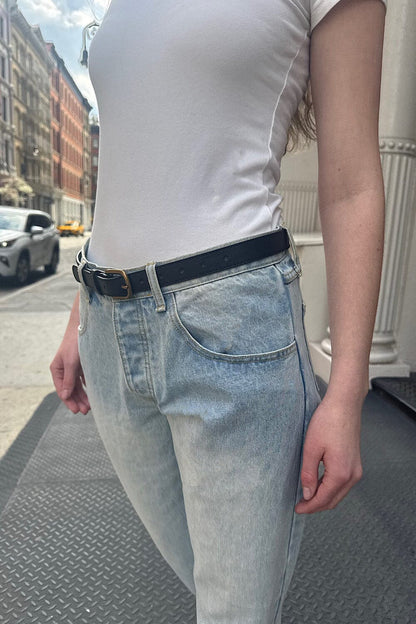 Brandy Melville Faux Leather Buckle Belt