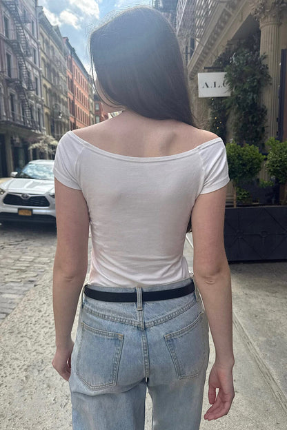 Brandy Melville Faux Leather Buckle Belt