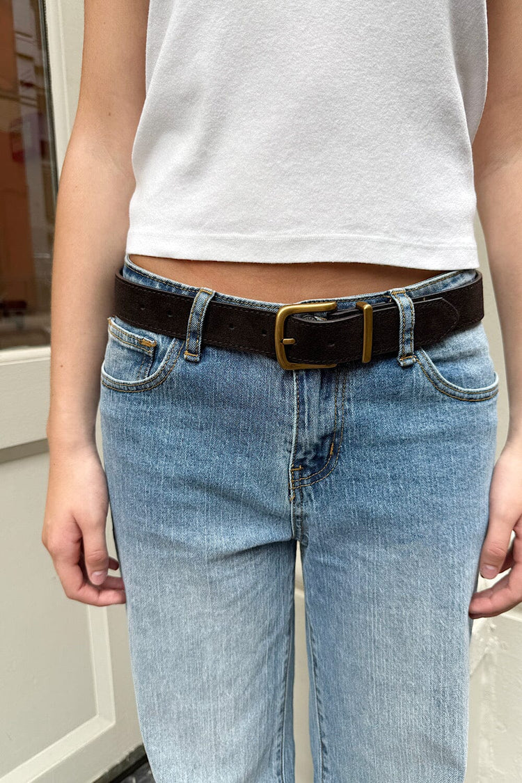 Brandy Melville Faux Leather Buckle Belt