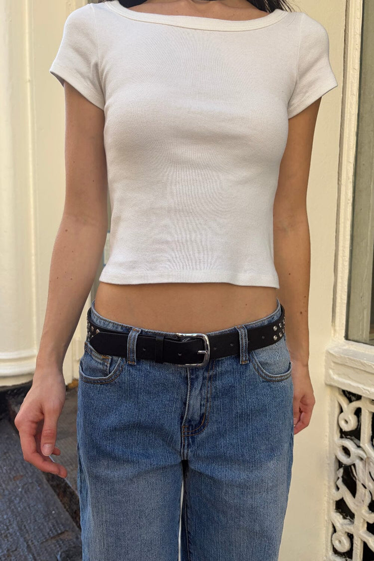 Brandy Melville Faux Leather Stud Belt