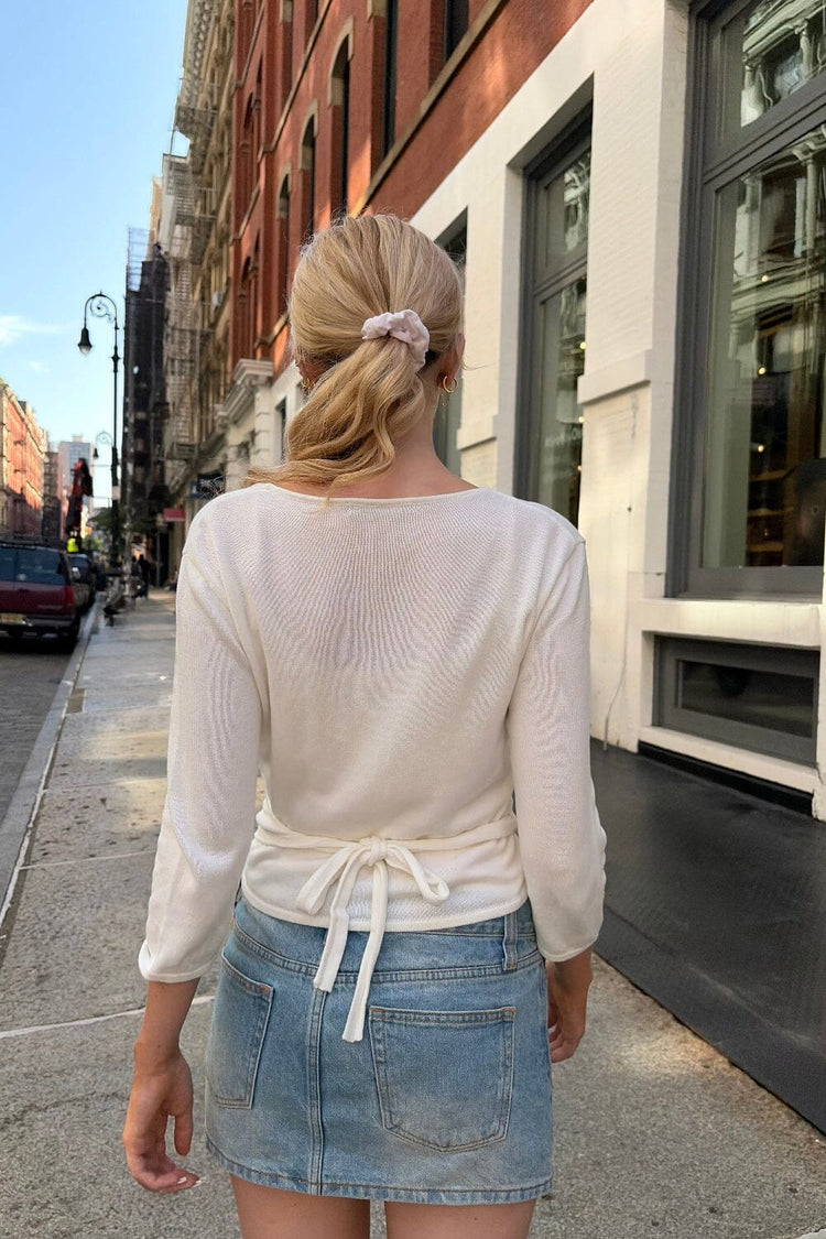 Brandy Melville Clara Wrap Top
