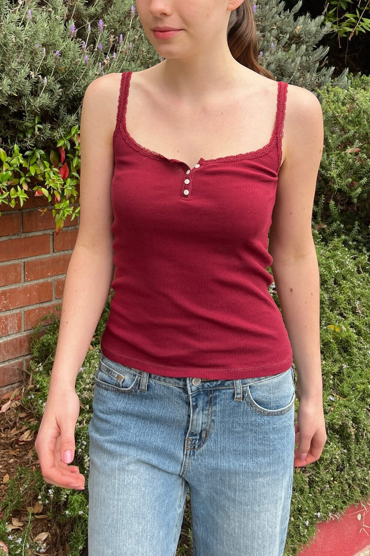 Brandy Melville Amaya Lace Tank