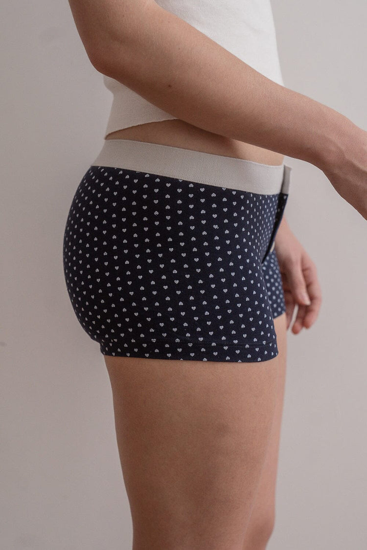 Brandy Melville Boy Short Heart Underwear