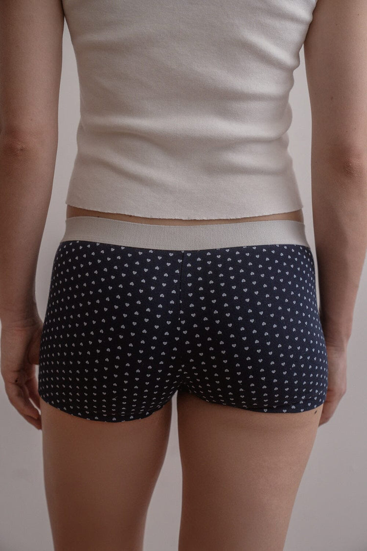 Brandy Melville Boy Short Heart Underwear